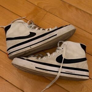 Nike Women's High-Top Sneakers - White and Black